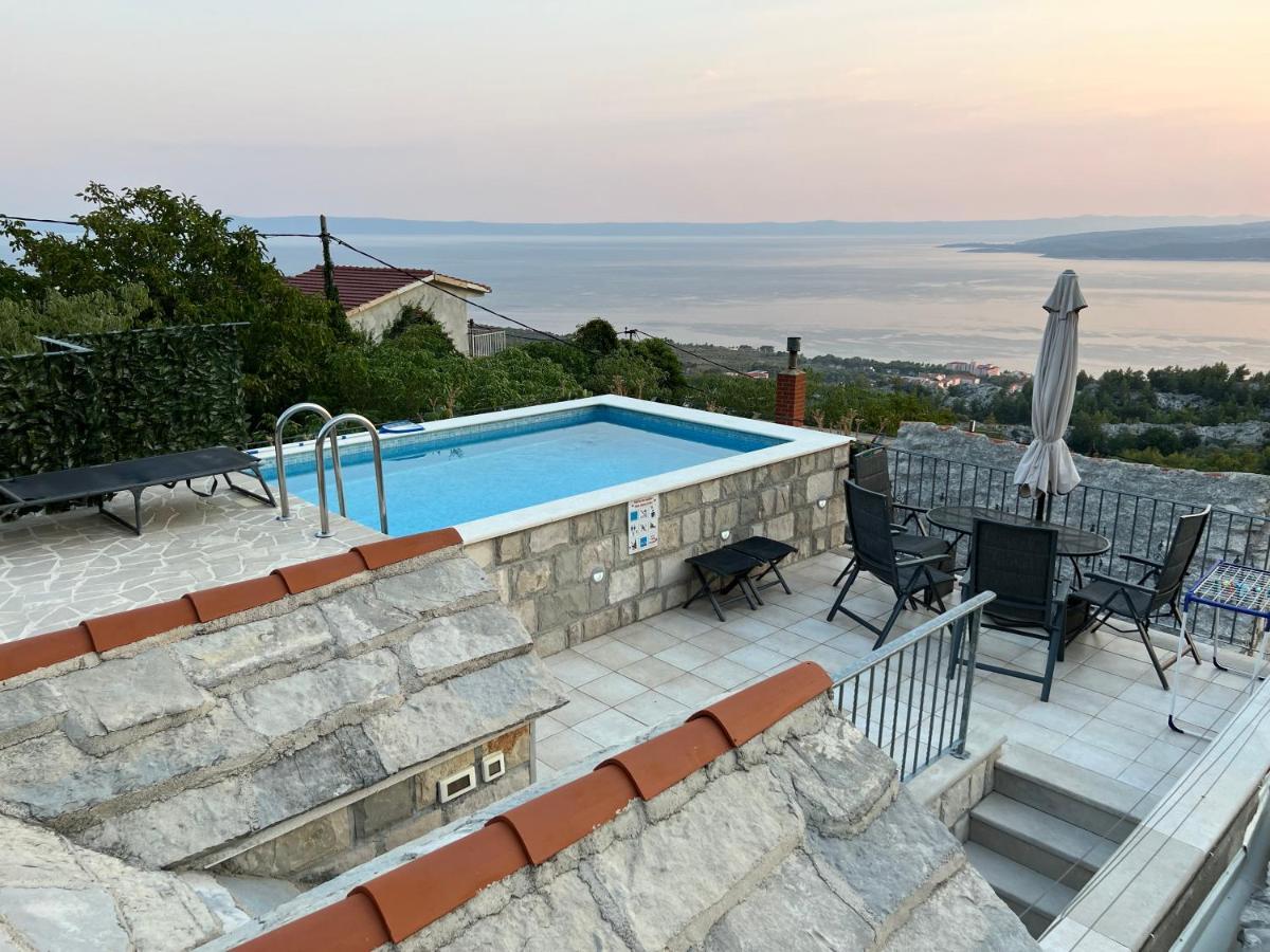 Villa Kristina - Ferienhaus Baska Voda - Topici, Private Outdoor Swimmingpool, Wifi Экстерьер фото